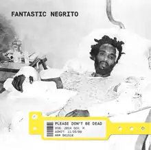 The artwork shows Fantastic Negrito in hospital following a near-fatal car accident which put him in a coma.
