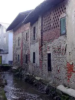 Canal at Via Cavour in Fara Novarese