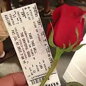 A concert ticket for the July 3, 2015 Chicago show