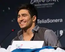 Farid Mammadov at Eurovision Song Contest 2013 press conference