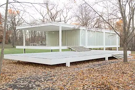 The Farnsworth House in Plano, Illinois (1945–51)