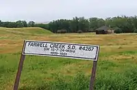 The abandoned Farwell Creek school