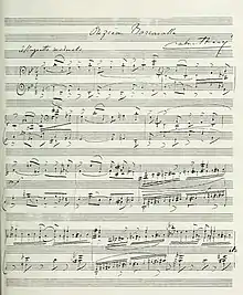 musical manuscript