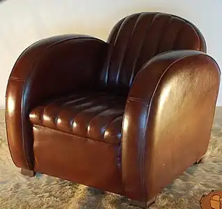 An Art Deco club chair (1930s)