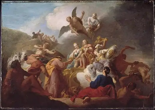 The Kingdoms of Valencia and Aragon Surrender to Philip V, King of Spain, by Henri de Favanne for the Grande Galerie (Palais des Beaux-Arts, Lille)