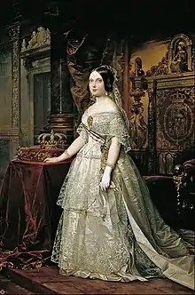 Retrato de Isabel II, Federico de Madrazo (1844)