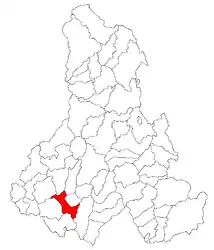 Location in Harghita County