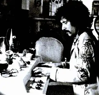 Pappalardi playing a Mellotron in the 70s