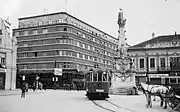 Tram near Liberation (now Freedom) Square in 1942