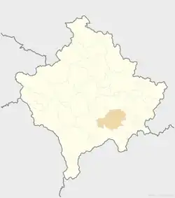 Ferizaj is located in Kosovo