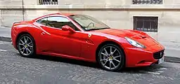 Ferrari California, the first Ferrari to feature a metal-folding roof.