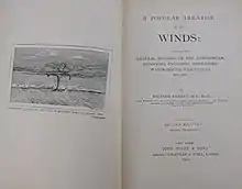 Frontispiece to A popular treatise on the winds: Comprising the general motions of the atmosphere, monsoons, cyclones, tornadoes, waterspouts, hail-storms, etc. by William Ferrel (1904)