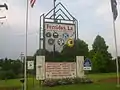 Ferriday welcoming sign on LA 15