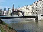 Bridge "Festina lente" in front of ALU
