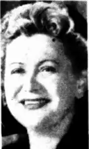 Photo of Yvonne Banvard taken circa 1952