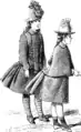 Bustled fashions for girls. 1887