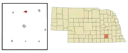 Location of Fairmont, Nebraska
