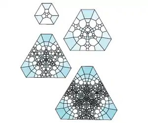 Subdivisions of the subdivision complex for the Borromean rings complement.