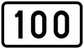 Regional Road 100 shield}}