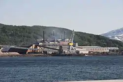 Finnfjord smelteverk in Finnfjordbotn