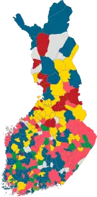 Second largest party by vote percentage after the  2021 Finnish municipal elections
