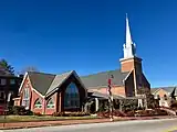 First Baptist Church in downtown Waynesville