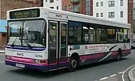 First Hampshire & Dorset Plaxton Pointer 2 bodied Dennis Dart SLF in Southampton in September 2008