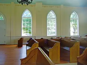 Pews and windows