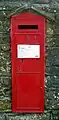 WB75: Victorian 1st National Standard wall box in Brough, Derbyshire, England.