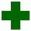 Alternate version of the first aid symbol