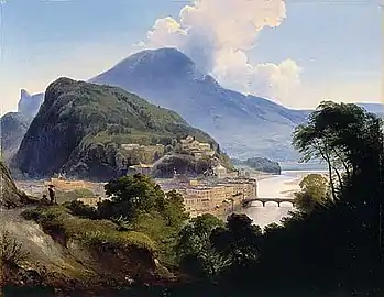 View of Salzburg with the Kapuzinerberg (1844)
