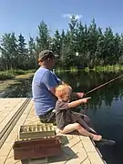 Fishing at Moonshine Lake
