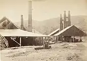 Rolling mills and puddling furnaces c.1873 (viewed from the opposite direction to the photograph on left)
