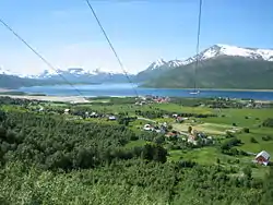 View of Fjelldal in the summer