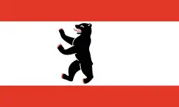 Flag of Berlin, from 1948 to 1990, adopted flag of West Berlin