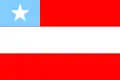 Former flag of the Roraima Federal Territory (until 1990).