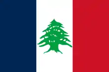 Flag of the State of Greater Lebanon during the French mandate 1920–1943