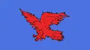 The Red Eagle of Manetheren, one of the banners carried by Perrin's forces.