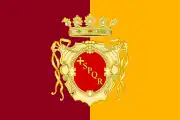 The state flag of Rome, used from 1884 to 2004.