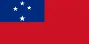 First flag of Western Samoa, acquired but not approved (1948)