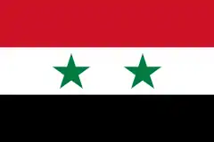 The flag of Syria, used by the FSA until November 2011