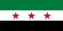 Syria (1932–58 and 1961–63), used currently (2011 onwards) by the Syrian Interim Government and the Free Syrian Army