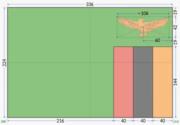 Construction sheet of the Zambian flag