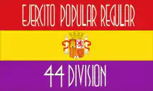 Flag of the 44th Division of the Spanish Popular Army