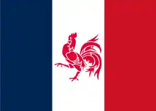 Flag of rattachism (used, inter alia, by Rassemblement Wallonie France).