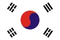 Flag of the Provisional Government of the Republic of Korea used in 1919 during the March 1st Movement