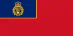 Corps ensign of the RCMP.mw-parser-output cite.citation{font-style:inherit;word-wrap:break-word}.mw-parser-output .citation q{quotes:"\"""\"""'""'"}.mw-parser-output .citation:target{background-color:rgba(0,127,255,0.133)}.mw-parser-output .id-lock-free a,.mw-parser-output .citation .cs1-lock-free a{background:url("//upload.wikimedia.org/wikipedia/commons/6/65/Lock-green.svg")right 0.1em center/9px no-repeat}.mw-parser-output .id-lock-limited a,.mw-parser-output .id-lock-registration a,.mw-parser-output .citation .cs1-lock-limited a,.mw-parser-output .citation .cs1-lock-registration a{background:url("//upload.wikimedia.org/wikipedia/commons/d/d6/Lock-gray-alt-2.svg")right 0.1em center/9px no-repeat}.mw-parser-output .id-lock-subscription a,.mw-parser-output .citation .cs1-lock-subscription a{background:url("//upload.wikimedia.org/wikipedia/commons/a/aa/Lock-red-alt-2.svg")right 0.1em center/9px no-repeat}.mw-parser-output .cs1-ws-icon a{background:url("//upload.wikimedia.org/wikipedia/commons/4/4c/Wikisource-logo.svg")right 0.1em center/12px no-repeat}.mw-parser-output .cs1-code{color:inherit;background:inherit;border:none;padding:inherit}.mw-parser-output .cs1-hidden-error{display:none;color:#d33}.mw-parser-output .cs1-visible-error{color:#d33}.mw-parser-output .cs1-maint{display:none;color:#3a3;margin-left:0.3em}.mw-parser-output .cs1-format{font-size:95%}.mw-parser-output .cs1-kern-left{padding-left:0.2em}.mw-parser-output .cs1-kern-right{padding-right:0.2em}.mw-parser-output .citation .mw-selflink{font-weight:inherit}"Grant of Flags and Badges". Public Register of Arms, Flags and Badges of Canada. Official website of the Governor General. Retrieved November 8, 2021.