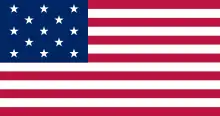 The 1777 Flag of the United States had 13 stars of an unspecified number of points.