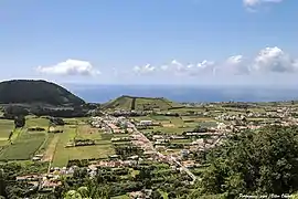 The village of Flamengos, the location of the first agglomeration of settlement on the island of Faial