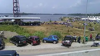A view of Wouri banks during Ngondo festival